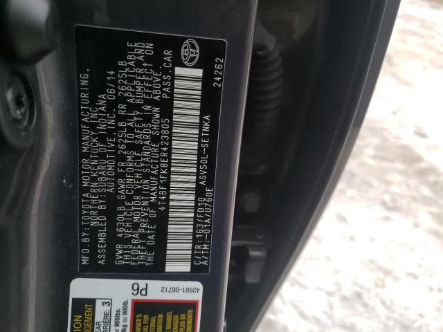 Photo 9 VIN: 4T4BF1FK8ER423805 - TOYOTA CAMRY L 