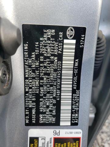 Photo 9 VIN: 4T4BF1FK8FR451220 - TOYOTA CAMRY LE 