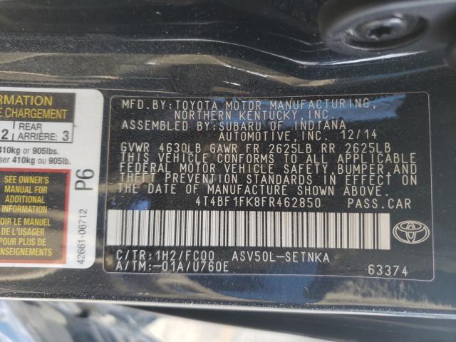 Photo 9 VIN: 4T4BF1FK8FR462850 - TOYOTA CAMRY LE 