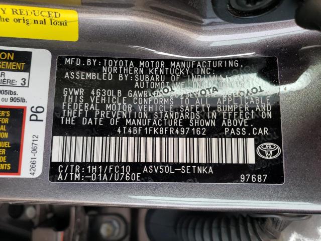 Photo 11 VIN: 4T4BF1FK8FR497162 - TOYOTA CAMRY LE 