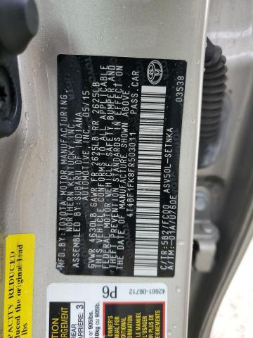 Photo 12 VIN: 4T4BF1FK8FR503011 - TOYOTA CAMRY LE 