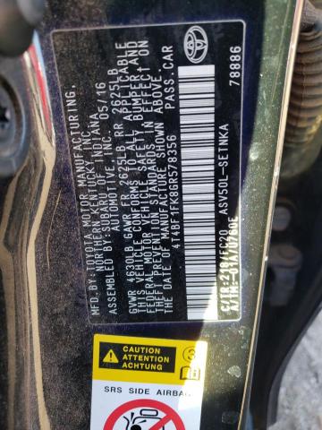 Photo 11 VIN: 4T4BF1FK8GR578356 - TOYOTA CAMRY 