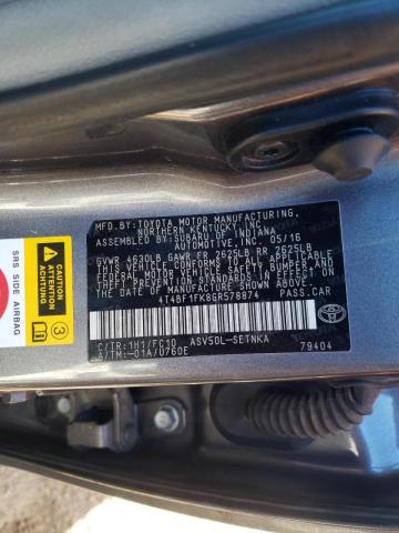 Photo 9 VIN: 4T4BF1FK8GR578874 - TOYOTA CAMRY LE 