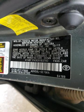 Photo 11 VIN: 4T4BF1FK9CR163783 - TOYOTA CAMRY 