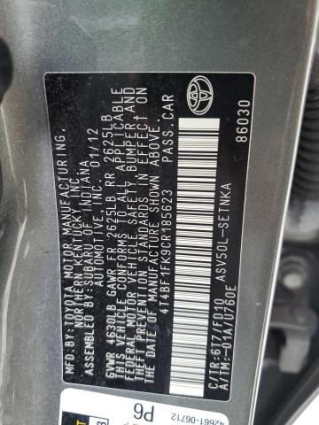 Photo 12 VIN: 4T4BF1FK9CR185623 - TOYOTA CAMRY BASE 