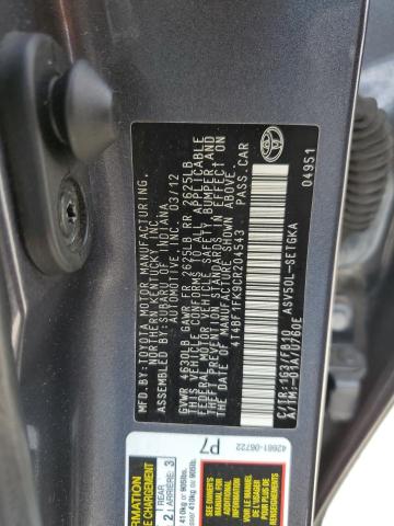 Photo 11 VIN: 4T4BF1FK9CR204543 - TOYOTA CAMRY BASE 