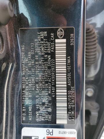 Photo 11 VIN: 4T4BF1FK9DR292222 - TOYOTA CAMRY L 