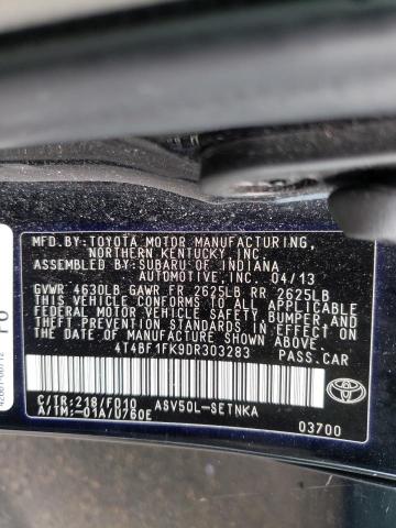 Photo 9 VIN: 4T4BF1FK9DR303283 - TOYOTA CAMRY L 