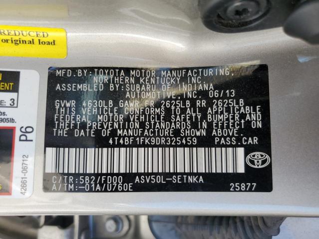 Photo 12 VIN: 4T4BF1FK9DR325459 - TOYOTA CAMRY L 