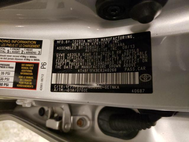 Photo 9 VIN: 4T4BF1FK9ER340268 - TOYOTA CAMRY L 