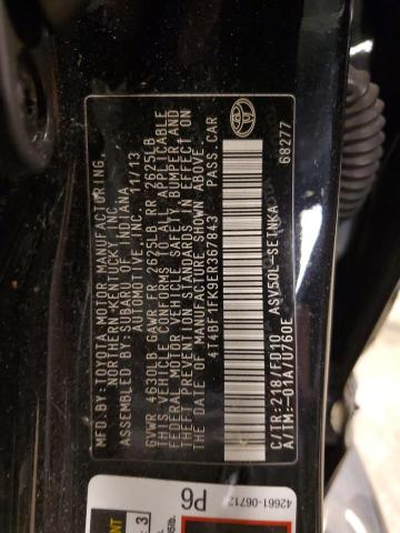 Photo 11 VIN: 4T4BF1FK9ER367843 - TOYOTA CAMRY L 