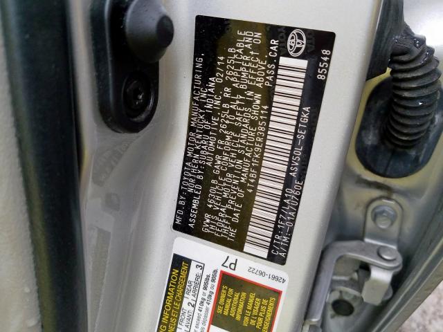 Photo 9 VIN: 4T4BF1FK9ER385114 - TOYOTA CAMRY L 