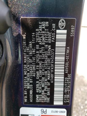 Photo 12 VIN: 4T4BF1FK9FR455373 - TOYOTA CAMRY LE 