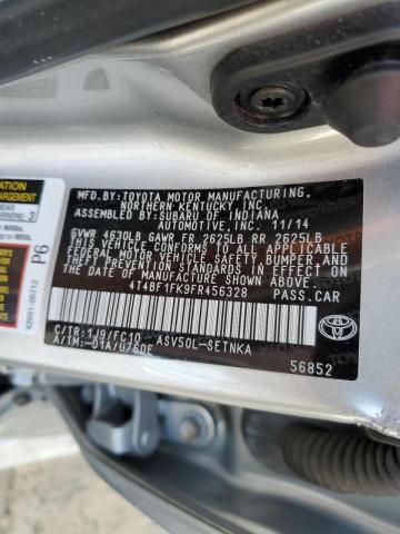 Photo 11 VIN: 4T4BF1FK9FR456328 - TOYOTA CAMRY LE 