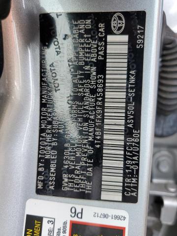 Photo 9 VIN: 4T4BF1FK9FR458693 - TOYOTA CAMRY LE 