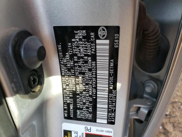 Photo 11 VIN: 4T4BF1FK9FR465286 - TOYOTA CAMRY 