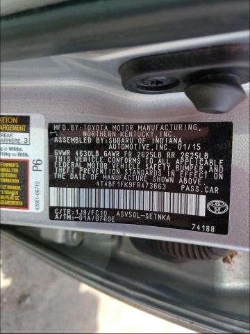 Photo 9 VIN: 4T4BF1FK9FR473663 - TOYOTA CAMRY LE 