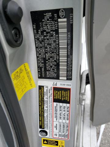 Photo 11 VIN: 4T4BF1FKXCR168376 - TOYOTA CAMRY 