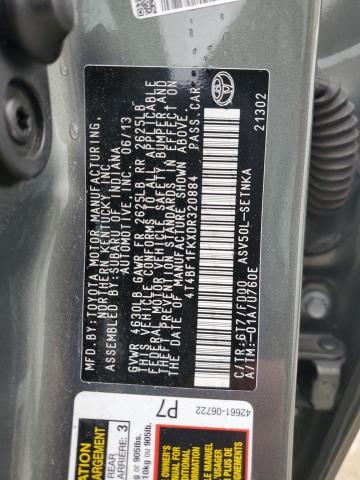 Photo 11 VIN: 4T4BF1FKXDR320884 - TOYOTA CAMRY L 