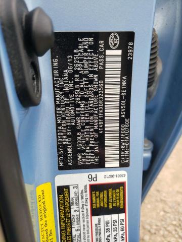 Photo 12 VIN: 4T4BF1FKXDR323560 - TOYOTA CAMRY L 