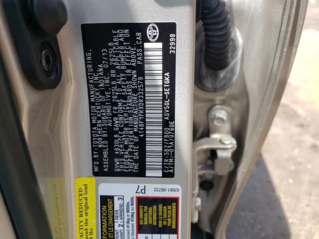 Photo 9 VIN: 4T4BF1FKXDR332579 - TOYOTA CAMRY L 