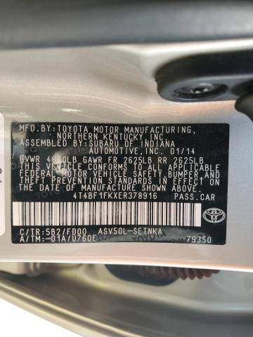 Photo 12 VIN: 4T4BF1FKXER378916 - TOYOTA CAMRY L 