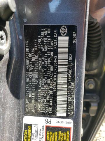 Photo 11 VIN: 4T4BF1FKXER395649 - TOYOTA CAMRY L 