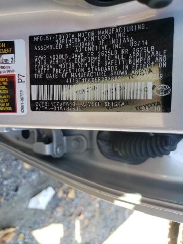 Photo 9 VIN: 4T4BF1FKXER397692 - TOYOTA CAMRY L 