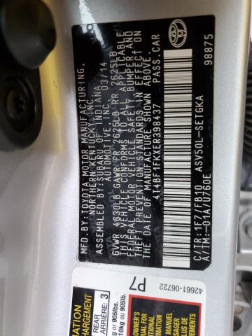 Photo 11 VIN: 4T4BF1FKXER398437 - TOYOTA CAMRY 