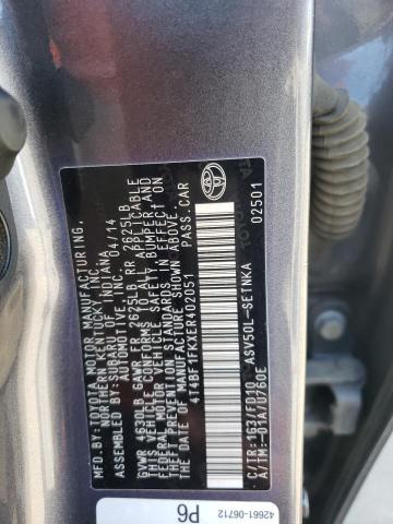 Photo 11 VIN: 4T4BF1FKXER402051 - TOYOTA CAMRY L 