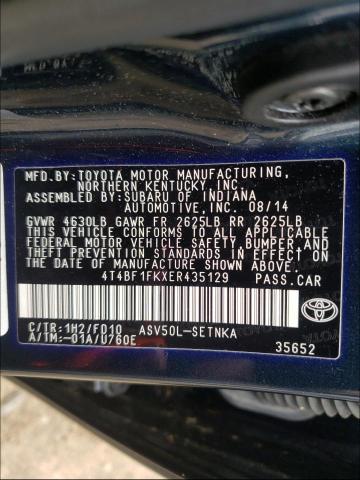 Photo 9 VIN: 4T4BF1FKXER435129 - TOYOTA CAMRY 