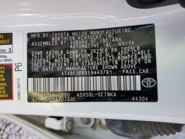 Photo 11 VIN: 4T4BF1FKXER443781 - TOYOTA CAMRY 