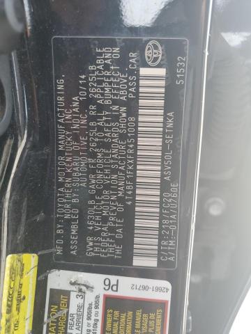 Photo 11 VIN: 4T4BF1FKXFR451008 - TOYOTA CAMRY 