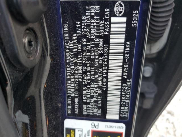 Photo 11 VIN: 4T4BF1FKXFR454801 - TOYOTA CAMRY LE 