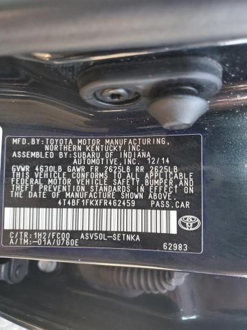 Photo 11 VIN: 4T4BF1FKXFR462459 - TOYOTA CAMRY LE 