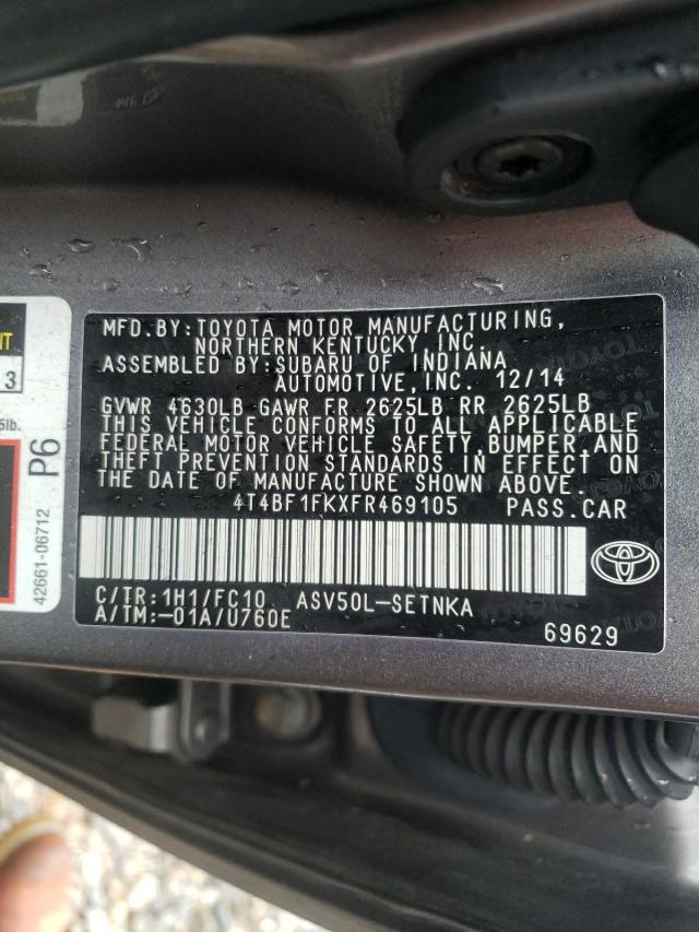 Photo 9 VIN: 4T4BF1FKXFR469105 - TOYOTA CAMRY LE 