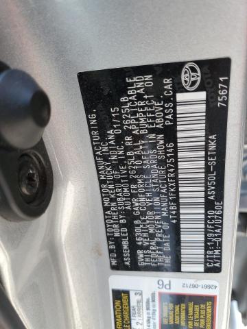 Photo 11 VIN: 4T4BF1FKXFR475146 - TOYOTA CAMRY LE 