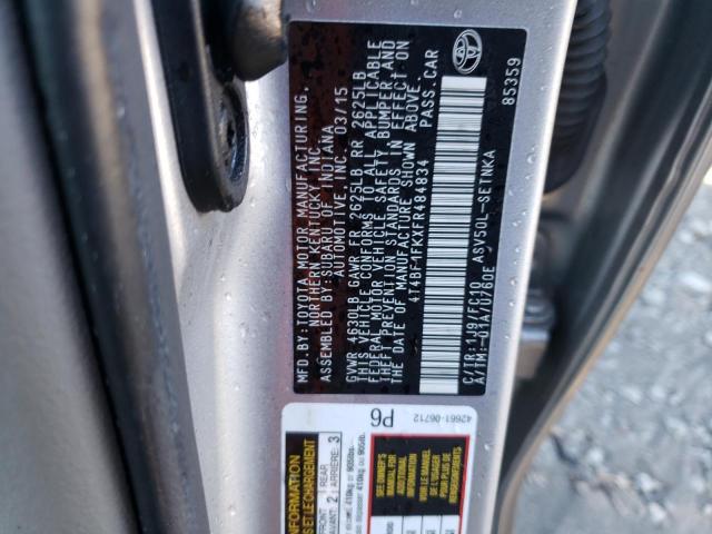 Photo 11 VIN: 4T4BF1FKXFR484834 - TOYOTA CAMRY 