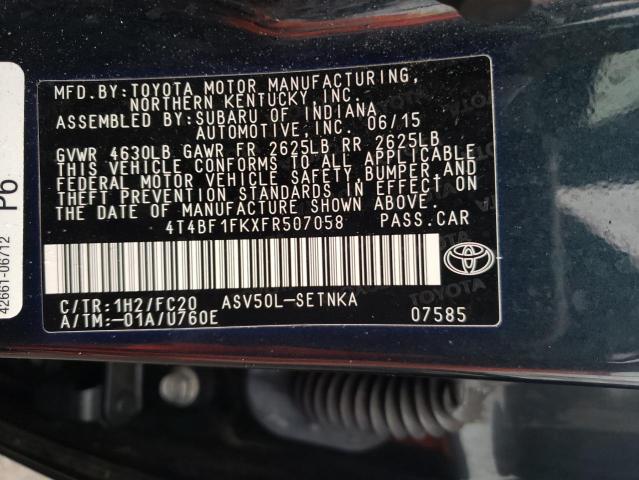 Photo 11 VIN: 4T4BF1FKXFR507058 - TOYOTA CAMRY 