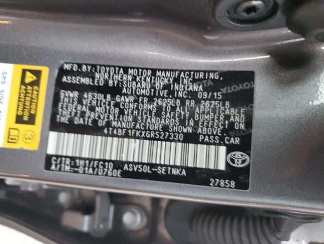 Photo 12 VIN: 4T4BF1FKXGR527330 - TOYOTA CAMRY LE 