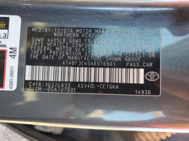 Photo 11 VIN: 4T4BF3EK0AR076901 - TOYOTA CAMRY BASE 