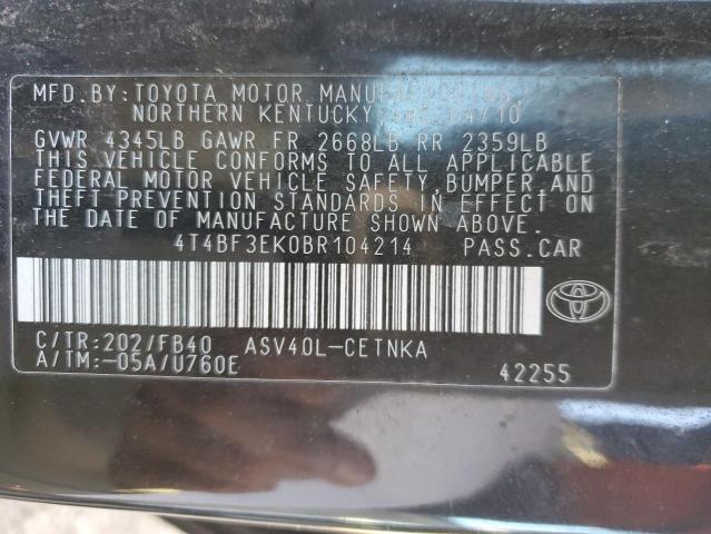 Photo 11 VIN: 4T4BF3EK0BR104214 - TOYOTA CAMRY 