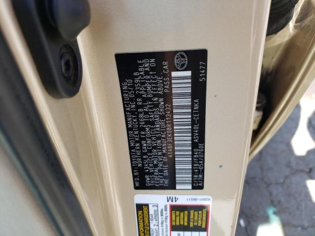 Photo 11 VIN: 4T4BF3EK0BR113432 - TOYOTA CAMRY BASE 