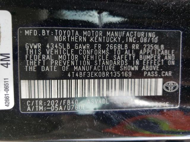 Photo 9 VIN: 4T4BF3EK0BR135169 - TOYOTA CAMRY BASE 