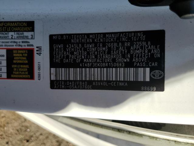 Photo 11 VIN: 4T4BF3EK0BR150643 - TOYOTA CAMRY BASE 