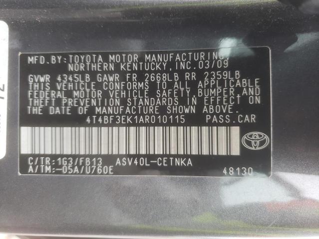 Photo 9 VIN: 4T4BF3EK1AR010115 - TOYOTA CAMRY 