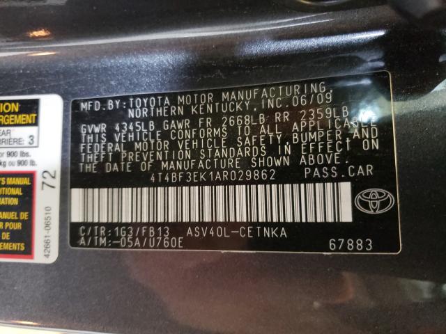 Photo 9 VIN: 4T4BF3EK1AR029862 - TOYOTA CAMRY BASE 