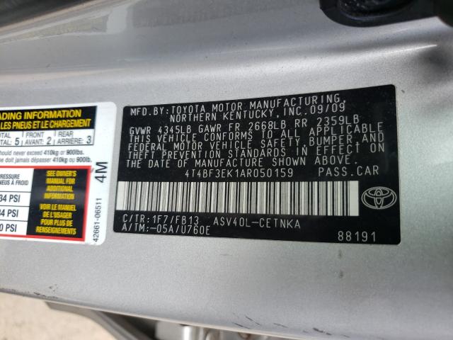 Photo 9 VIN: 4T4BF3EK1AR050159 - TOYOTA CAMRY BASE 