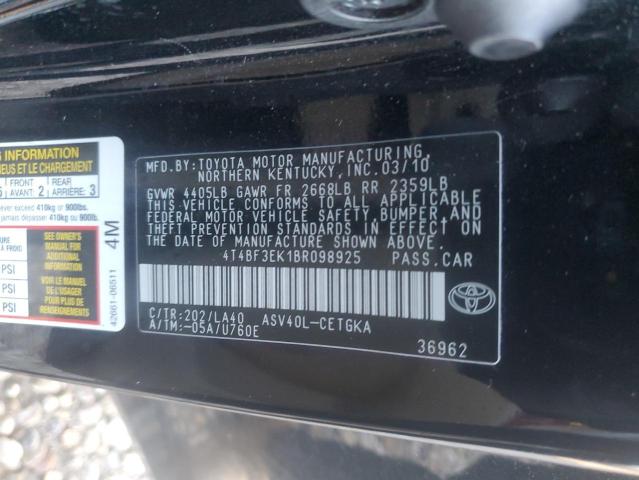 Photo 11 VIN: 4T4BF3EK1BR098925 - TOYOTA CAMRY BASE 