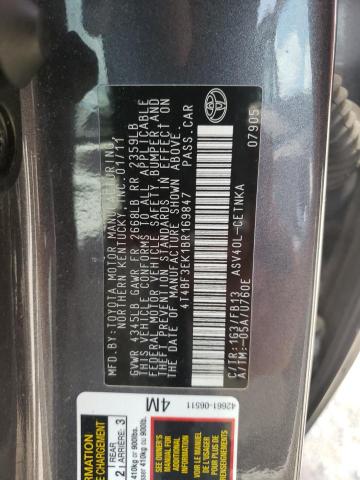 Photo 9 VIN: 4T4BF3EK1BR169847 - TOYOTA CAMRY BASE 